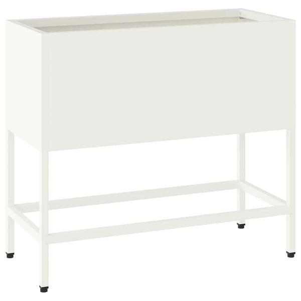 Weißes Hochbeet 60x26x48cm