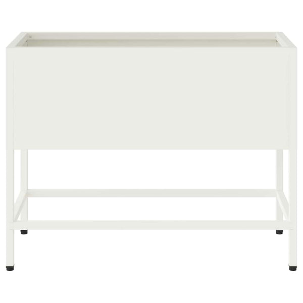 Weißes Hochbeet 60x26x48cm