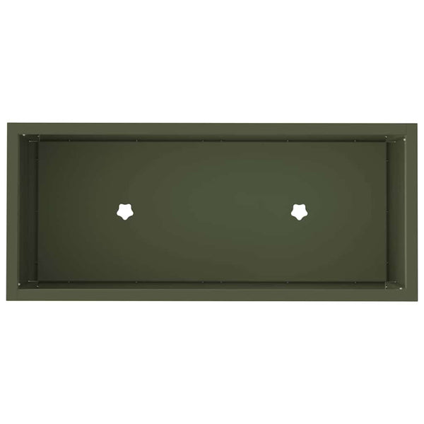 Olivgrünes Hochbeet 60x26x45cm