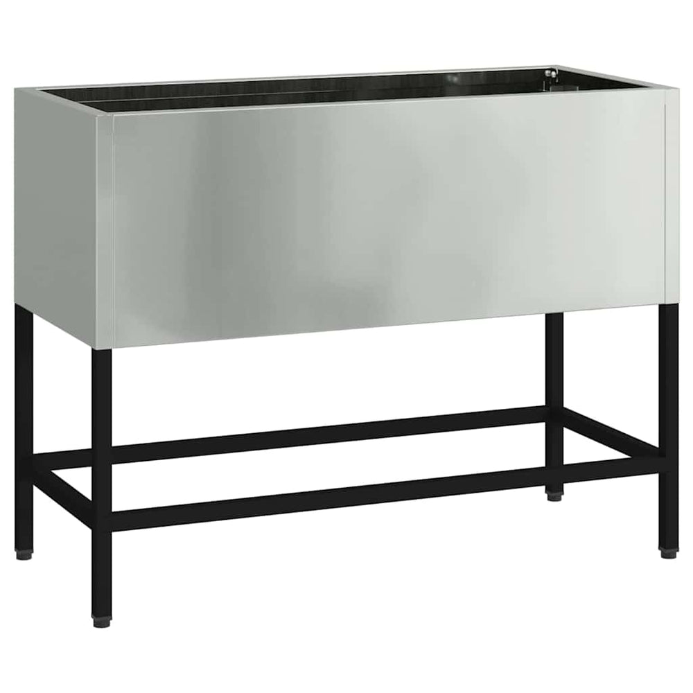 Hochbeet Silber 60x26x45cm Verzinkter Stahl