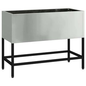 Hochbeet Silber 60x26x45cm Verzinkter Stahl