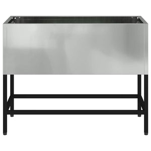 Hochbeet Silber 60x26x45cm Verzinkter Stahl