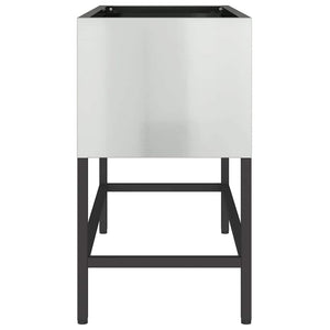 Hochbeet Silber 60x26x45cm Verzinkter Stahl