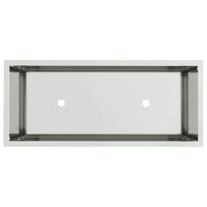 Hochbeet Silber 60x26x45cm Verzinkter Stahl
