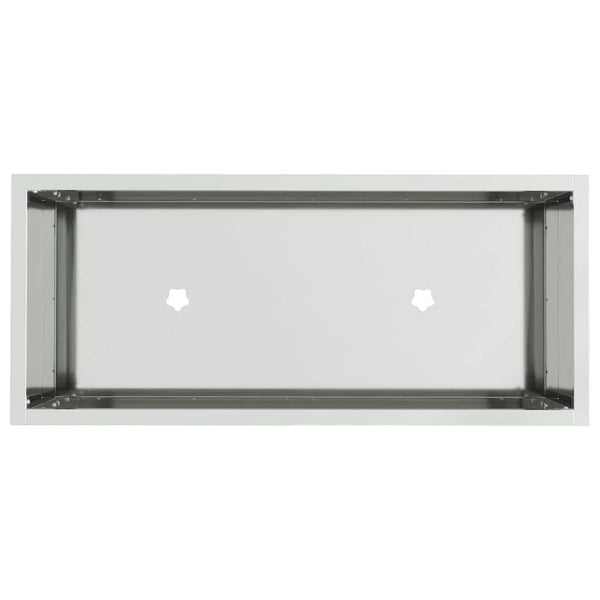 Hochbeet Silber 60x26x45cm Verzinkter Stahl