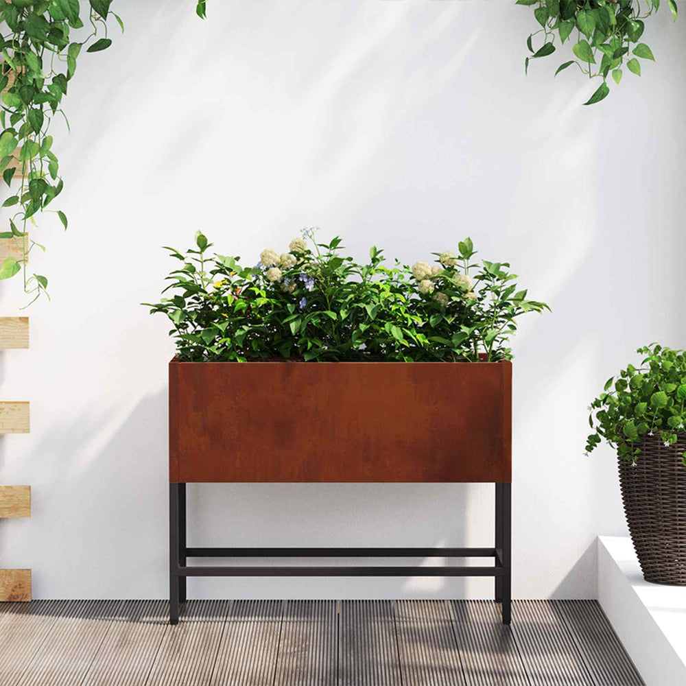 Rostiges Hochbeet 60x26x45cm