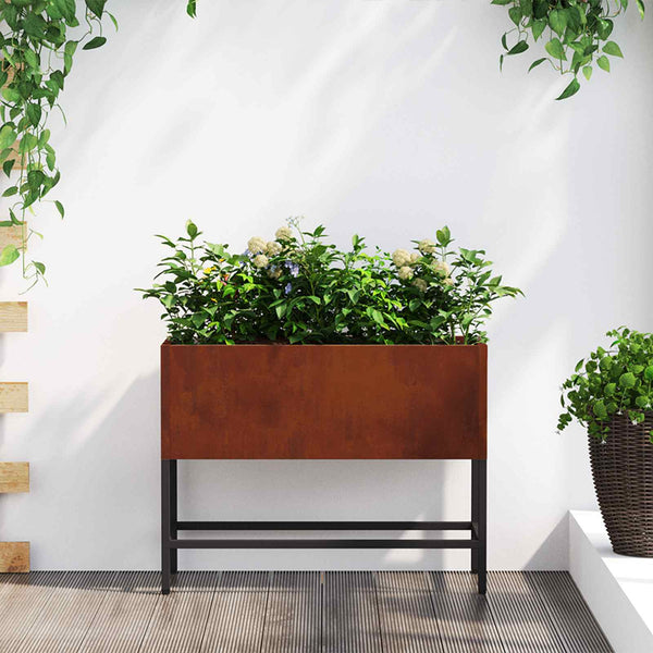 Rostiges Hochbeet 60x26x45cm
