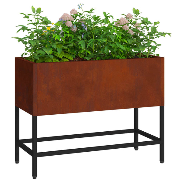 Rostiges Hochbeet 60x26x45cm