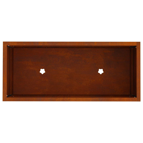 Rostiges Hochbeet 60x26x45cm