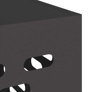 Schwarze Klimaanlagenabdeckung 90x40x60cm