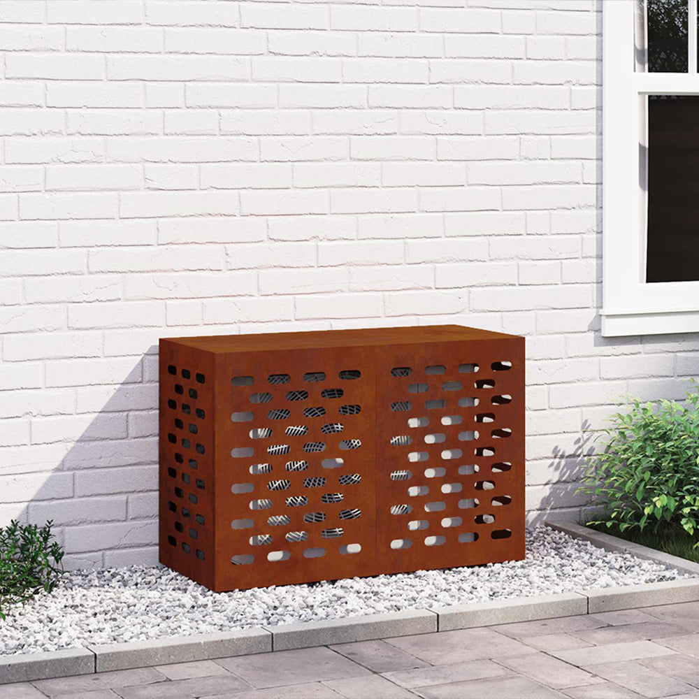 Klimaanlagenabdeckung Rostoptik 90x40x60cm