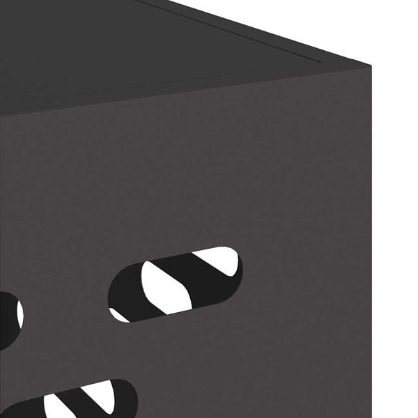 vidaXL Cache-climatiseur noir 100 x 50 x 70 cm acier