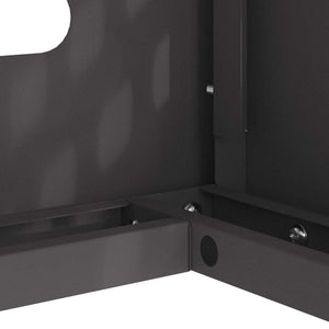 vidaXL Cache-climatiseur noir 100 x 50 x 70 cm acier