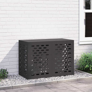 vidaXL Cache-climatiseur noir 100 x 50 x 70 cm acier
