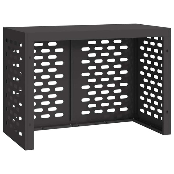 vidaXL Cache-climatiseur noir 100 x 50 x 70 cm acier