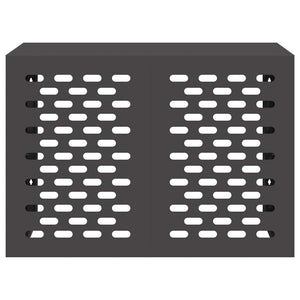 vidaXL Cache-climatiseur noir 100 x 50 x 70 cm acier