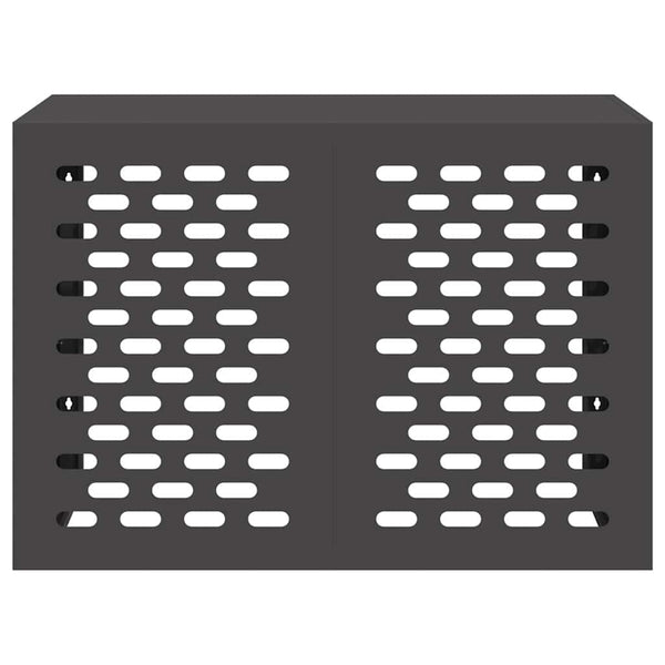 vidaXL Cache-climatiseur noir 100 x 50 x 70 cm acier