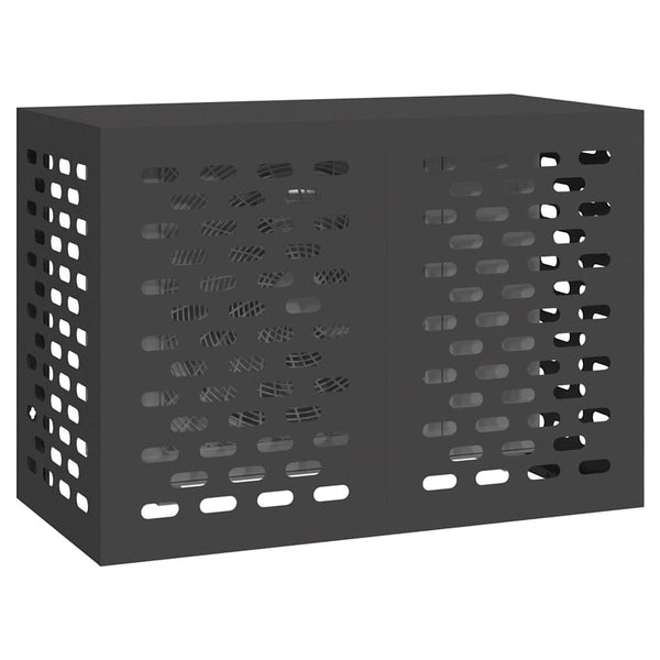 vidaXL Cache-climatiseur noir 100 x 50 x 70 cm acier