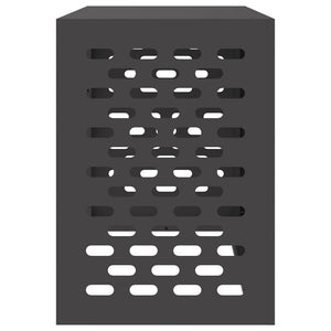 vidaXL Cache-climatiseur noir 100 x 50 x 70 cm acier