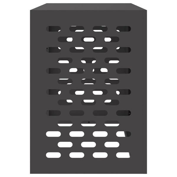 vidaXL Cache-climatiseur noir 100 x 50 x 70 cm acier