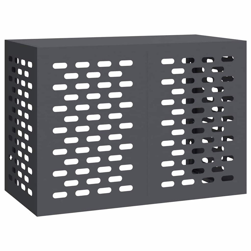 vidaXL Couvre-climatiseur anthracite 100 x 50 x 70 cm acier