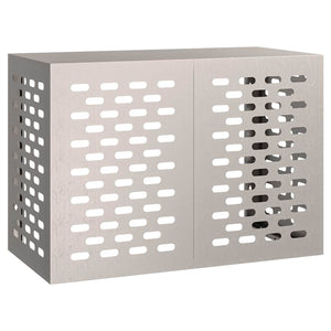 vidaXL Cache-climatiseur rouillé 100 x 50 x 70 cm en acier patinable