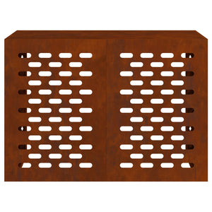 vidaXL Cache-climatiseur rouillé 100 x 50 x 70 cm en acier patinable