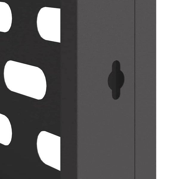 Klimaanlagenabdeckung Schwarz Stahl 110x50x80cm