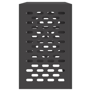 Klimaanlagenabdeckung Schwarz Stahl 110x50x80cm