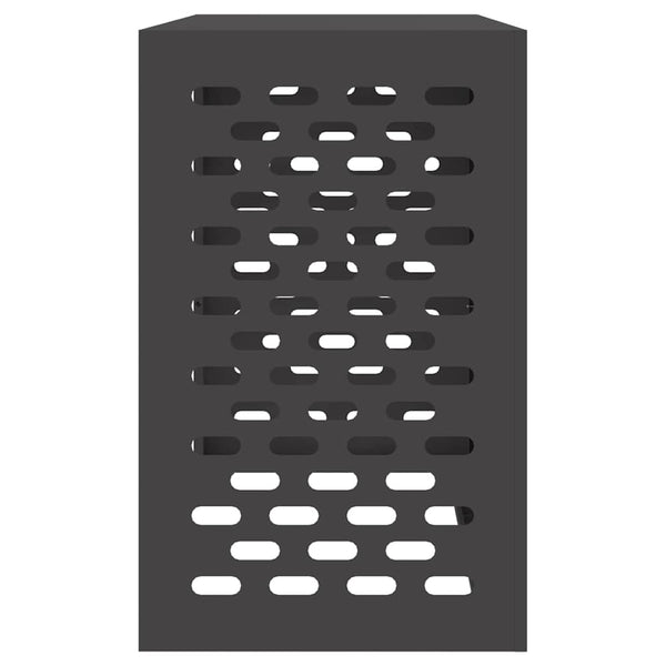 Klimaanlagenabdeckung Schwarz Stahl 110x50x80cm