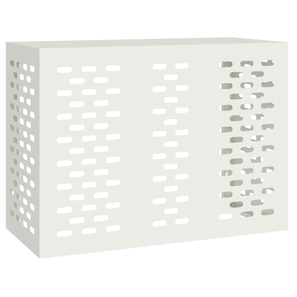 vidaXL Cache-climatiseur blanc 110 x 50 x 80 cm Acier