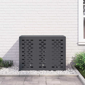 Klimaanlagenabdeckung Anthrazit Stahl 110x50x80cm