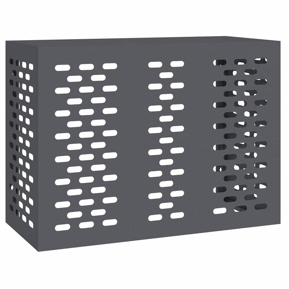 vidaXL Cache-climatiseur Anthracite 110 x 50 x 80 cm Acier