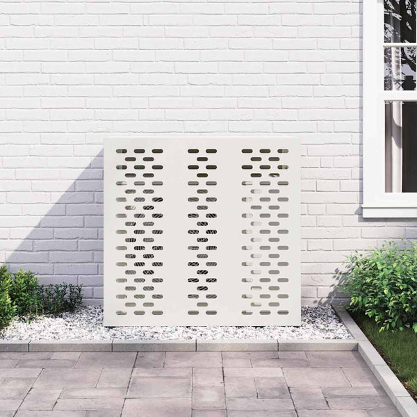 vidaXL Cache-climatiseur blanc 110 x 50 x 105 cm Acier