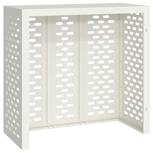 vidaXL Cache-climatiseur blanc 110 x 50 x 105 cm Acier