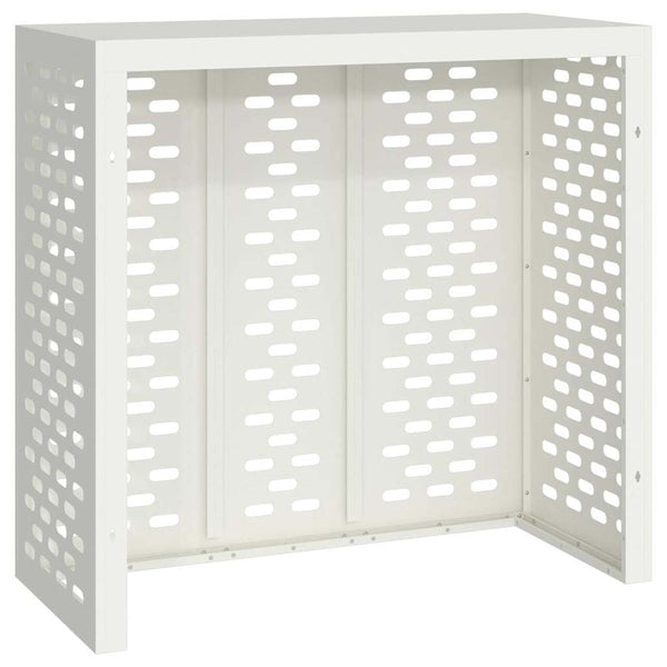 vidaXL Cache-climatiseur blanc 110 x 50 x 105 cm Acier