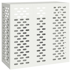 vidaXL Cache-climatiseur blanc 110 x 50 x 105 cm Acier