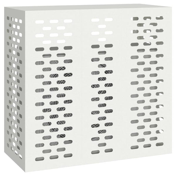 vidaXL Cache-climatiseur blanc 110 x 50 x 105 cm Acier