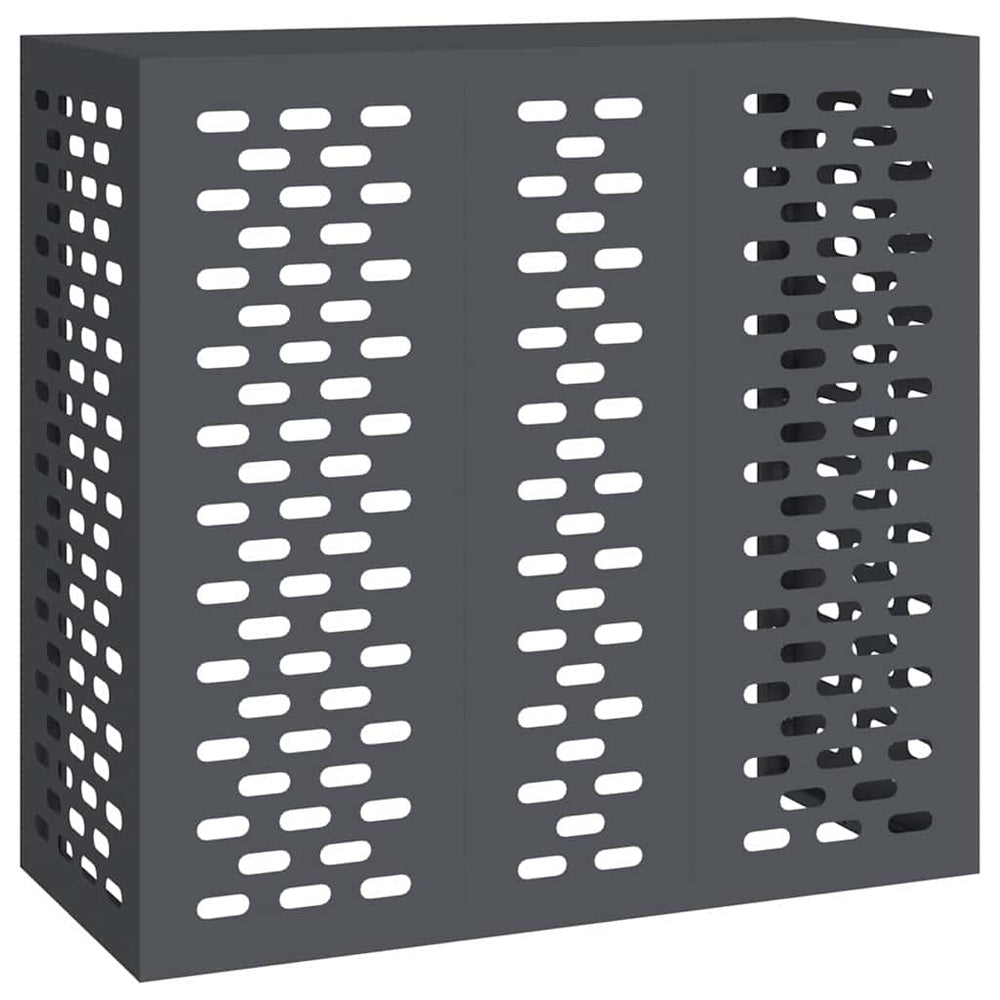 vidaXL Cache-climatiseur anthracite 110 x 50 x 105 cm Acier