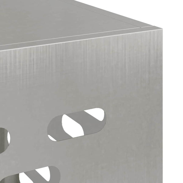 Klimaanlagenabdeckung Edelstahl Silber 110cm