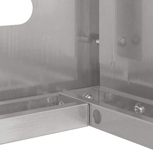 Klimaanlagenabdeckung Edelstahl Silber 110cm