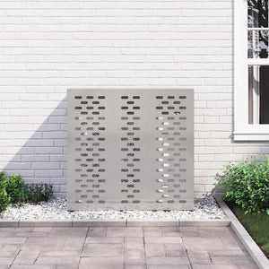 Klimaanlagenabdeckung Edelstahl Silber 110cm