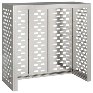 Klimaanlagenabdeckung Edelstahl Silber 110cm