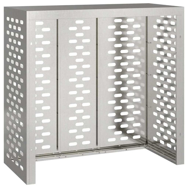 Klimaanlagenabdeckung Edelstahl Silber 110cm