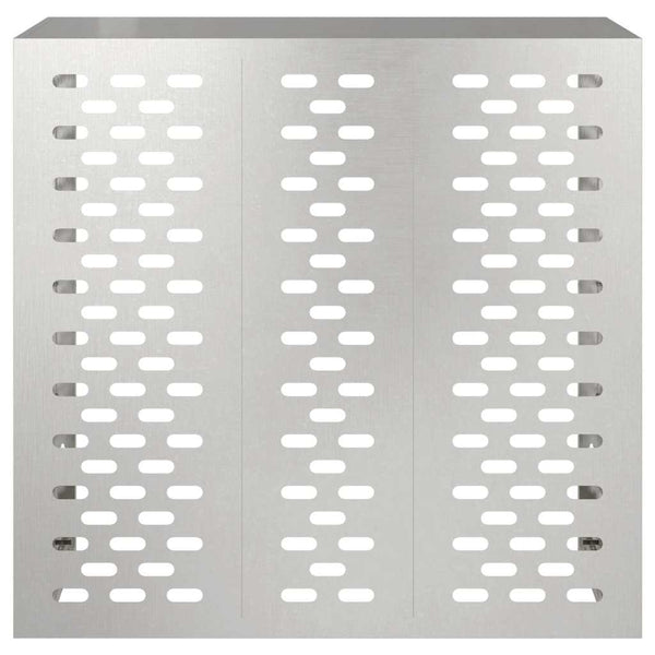 Klimaanlagenabdeckung Edelstahl Silber 110cm