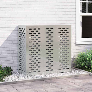 vidaXL Housse de climatisation Argenté 110 x 50 x 105 cm Acier galvanisé