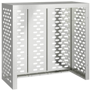 vidaXL Housse de climatisation Argenté 110 x 50 x 105 cm Acier galvanisé