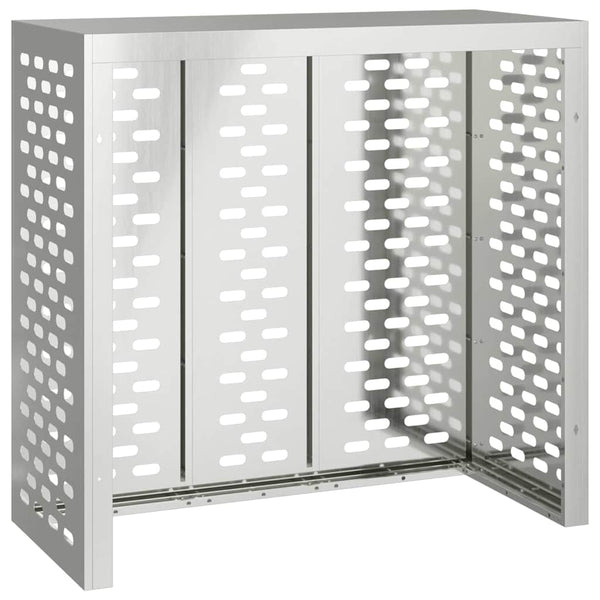 vidaXL Housse de climatisation Argenté 110 x 50 x 105 cm Acier galvanisé