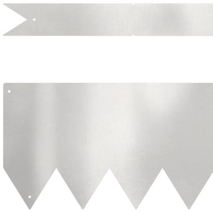 Edelstahl Rasenkante Silber 10er Set