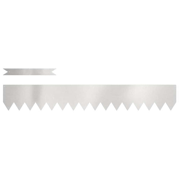 Rasenkante Edelstahl Silber 30 Stk